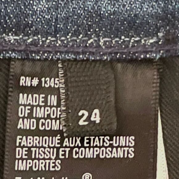 3x1 NYC Slim Straight Leg Jeans 24 Fleet Wash Light Blue Mid Rise Premium Denim - Picture 9 of 11